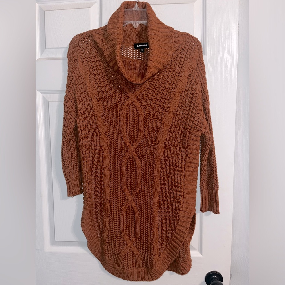 Express cowl neck sweater dress